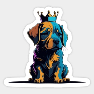 Puppy D&D - King Sticker